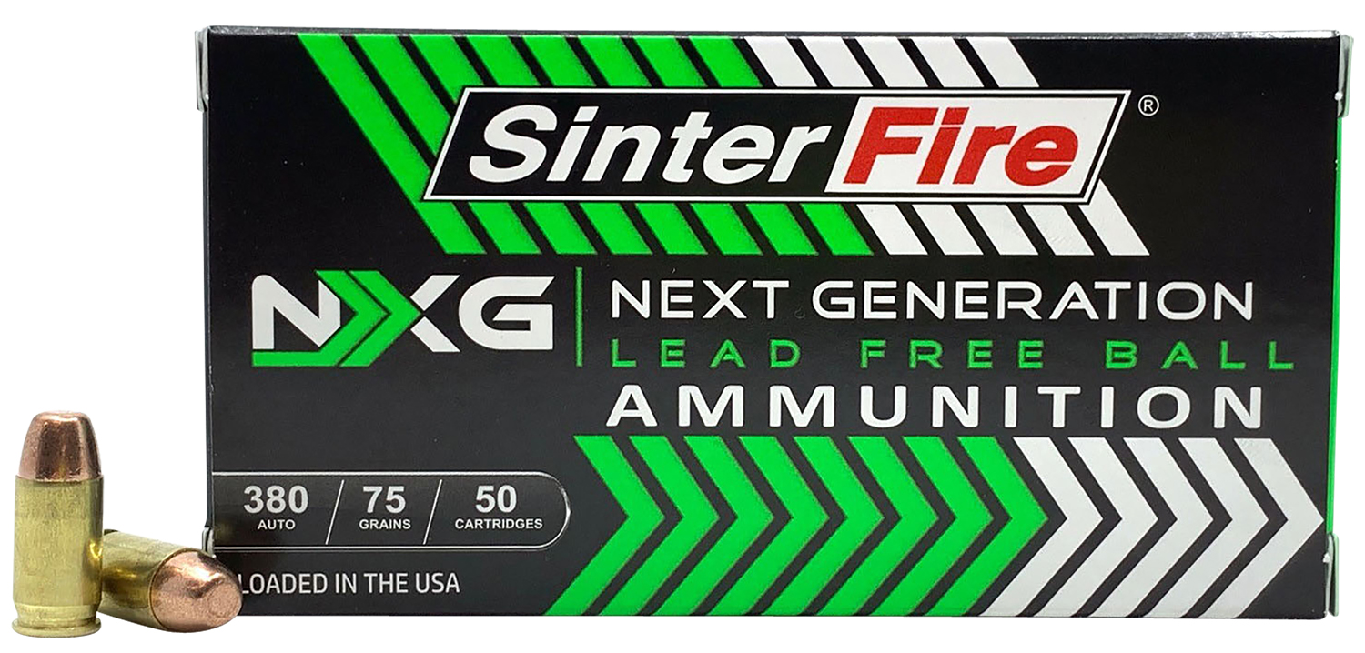 Sinterfire SF38075NXG Next Generation 380 ACP 75 gr Lead-Free Ball 50 Rounds Per Box