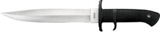Cold Steel CS39LSSC OSS  8.25" Fixed Plain AUS-8A SS Blade/Black Textured Kray-Ex Handle Includes Sheath