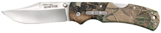 Cold Steel Double Safe Hunter 3.5 in Folding Clip Point 8Cr13MoV Blade/ Camo GFN Handle