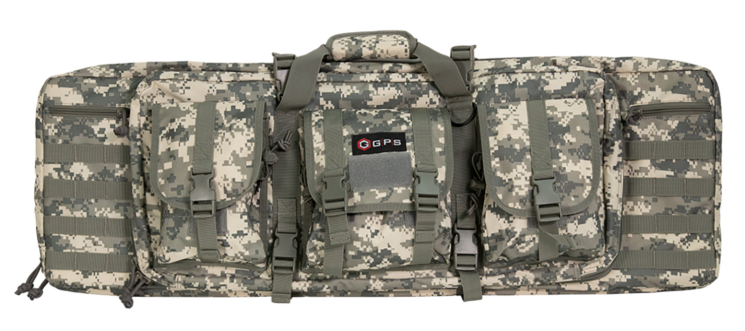G*Outdoors Double Rifle Case DRC36ACU 36 in Double Rifle, MOLLE, Lockable Zippers