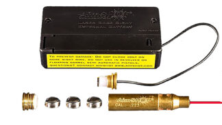 Aimshot MBS22320X Modular Bore Sight 223 Rem 20X Red Laser, Modular Battery Pack