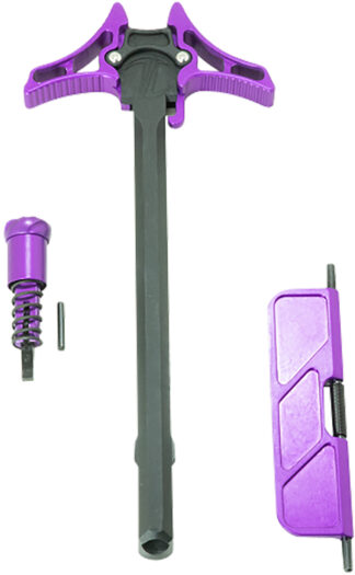 TIMBER CREEK OUTDOOR Enforcer Upper Parts Kit for AR-15, Purple Anodized Billet Aluminum