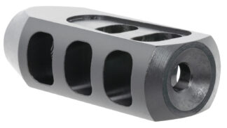 TacFire Tanker Muzzle Brake Black Oxide Steel with 1/2"-28 tpi Threads 2.76" OAL 1.37" Diameter for 5.56x45mm NATO