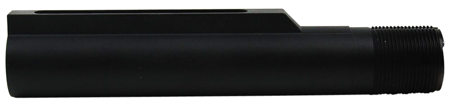 TacFire AR-15 Mil-Spec Buffer Tube, Black Hardcoat Anodized 6061-T6 Aluminum
