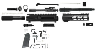 TacFire AR Build Kit 5.56x45mm NATO with 7.5 in Barrel and M-LOK Hand Guard, Black