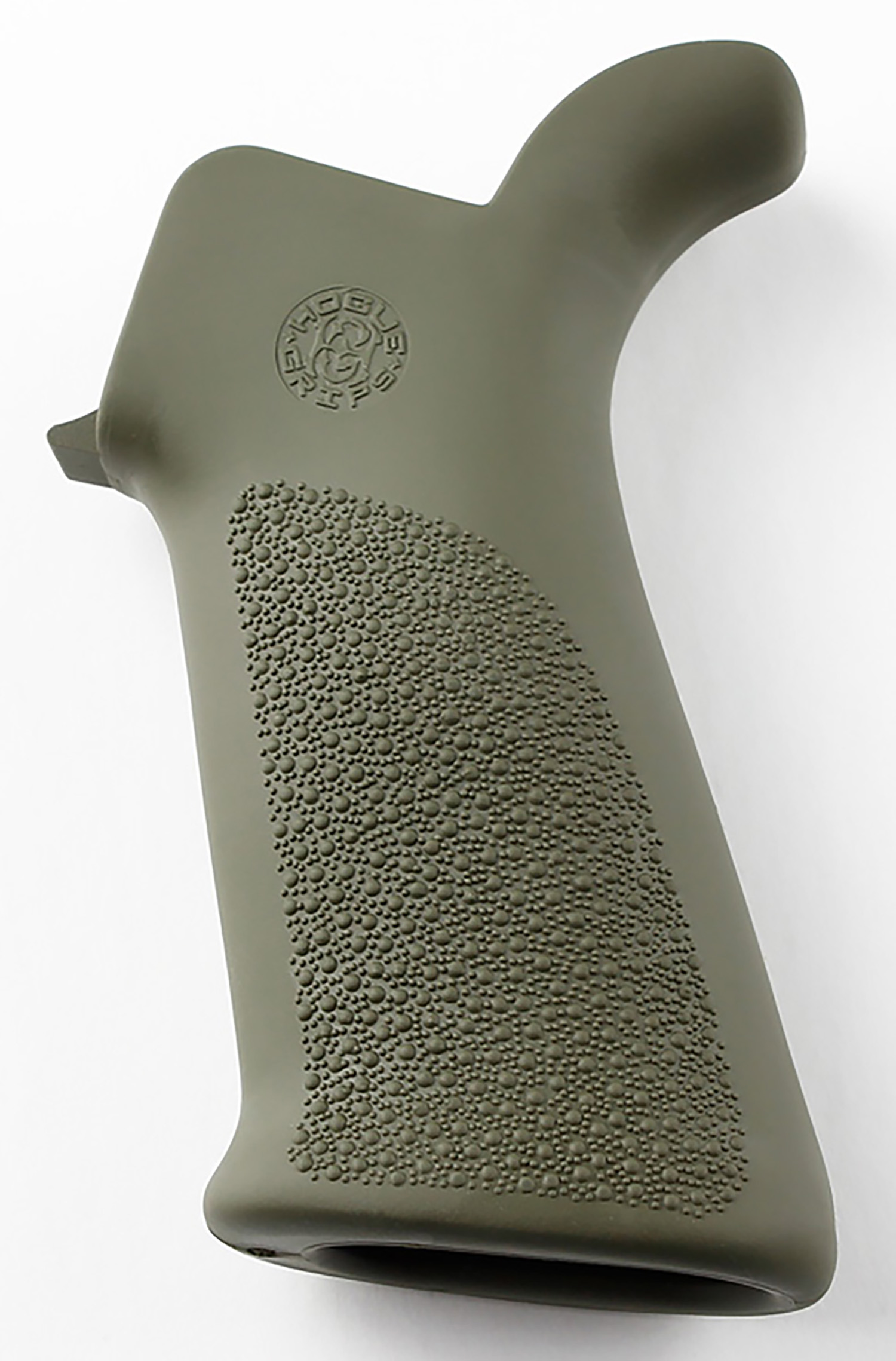 Hogue OverMolded Beavertail Rubber Grip, OD Green Cobblestone Texture
