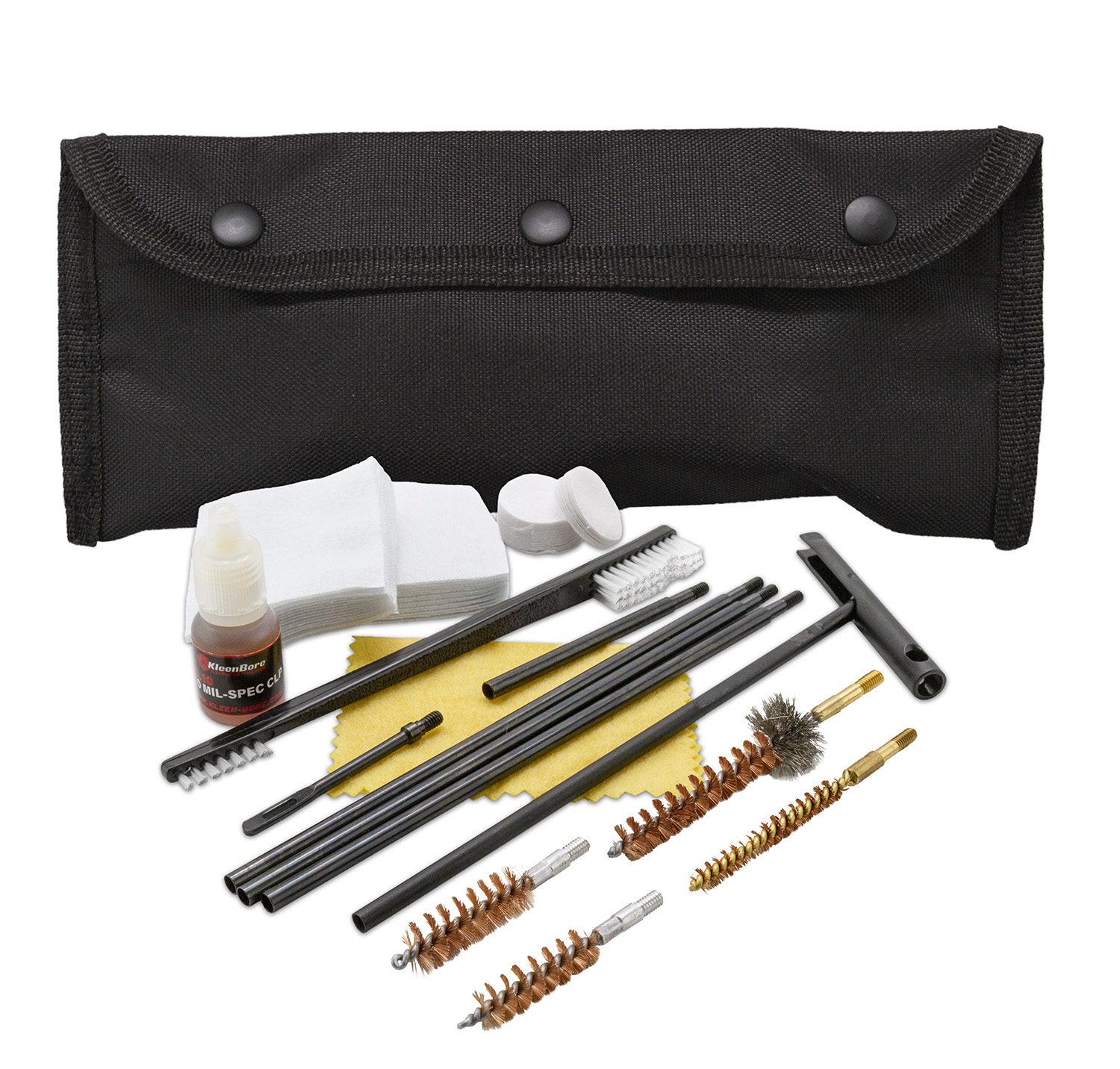 KLEEN-BORE POU301B All Caliber Cleaning Kit Nylon Case