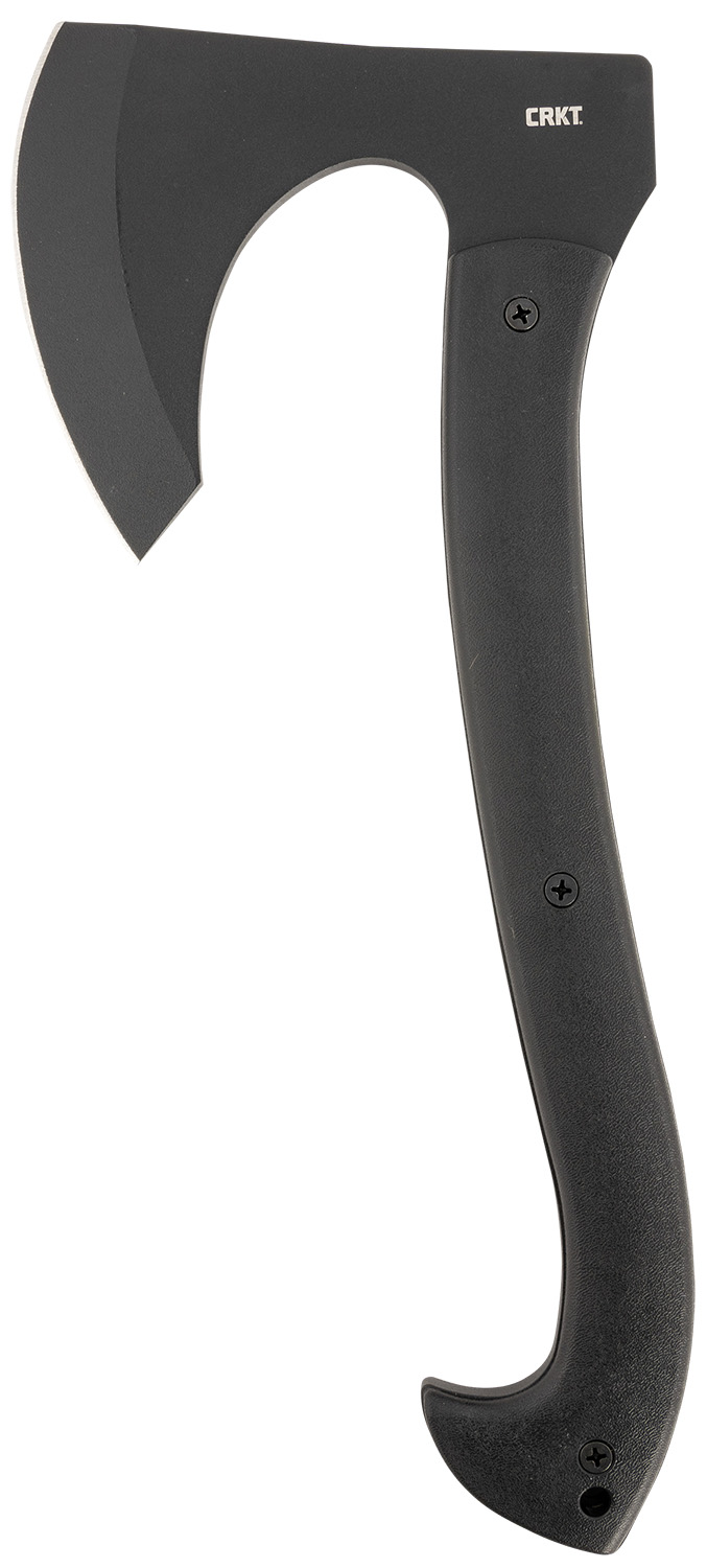 Columbia River Skeggox 4.83 in Plain Axe W/Beard, SK-5 Steel Blade, Black Contoured GRN Handle