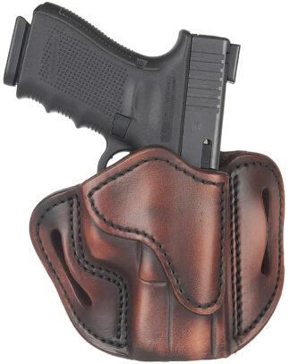 1791 Gunleather BH2.1 Optic Ready Vintage Leather Open Top Belt Slide Holster, Right Hand