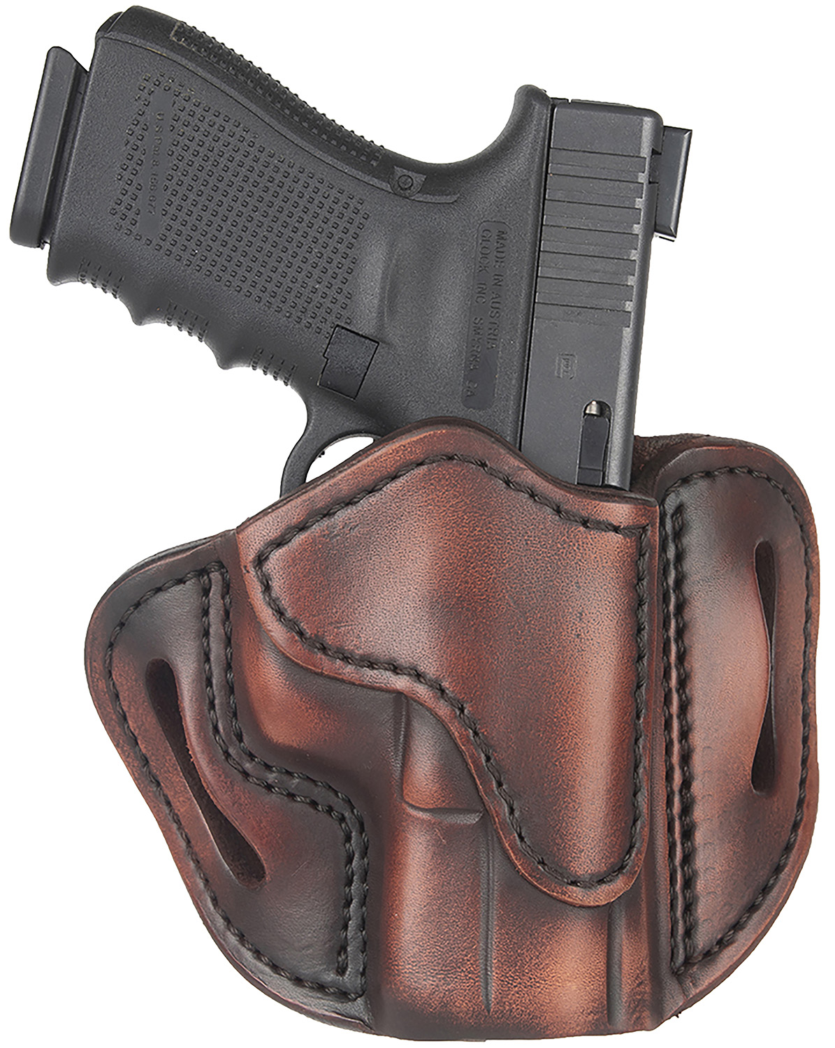 1791 Gunleather BH2.1 Optic Ready Vintage Leather Open Top Belt Slide Holster, Right Hand