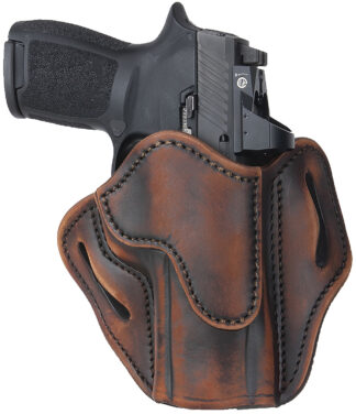 1791 Gunleather BH2.4 Optic-Ready Right-Hand Open-Top Belt-Slide Holster (Vintage Leather)