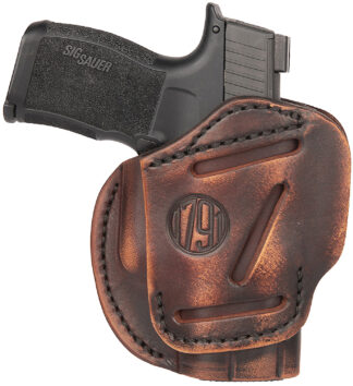 1791 Gunleather 3-Way Concealment Size 02 Vintage Leather Belt-Loop Holster (IWB/OWB)