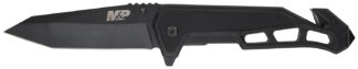 SW Knives M&P Body Guard Folding Knife 5.26 in Blade, 8Cr13MoV Steel, Black G10 Handle