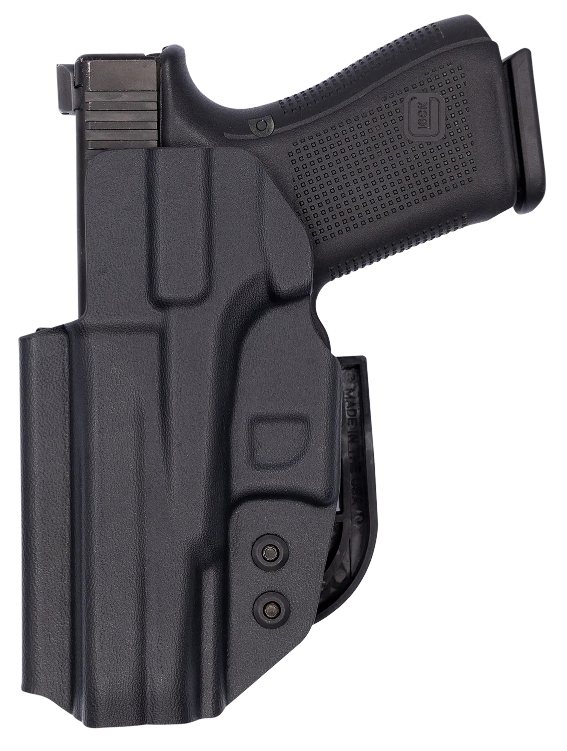 C&G Holsters Covert IWB Black Kydex Belt-Clip Holster for Glock 19/23 with Red Dot Cut
