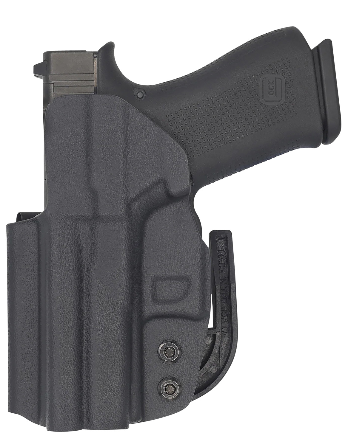 C&G Holsters Covert IWB Belt Clip Kydex Holster Fits Glock 43/43X, Black