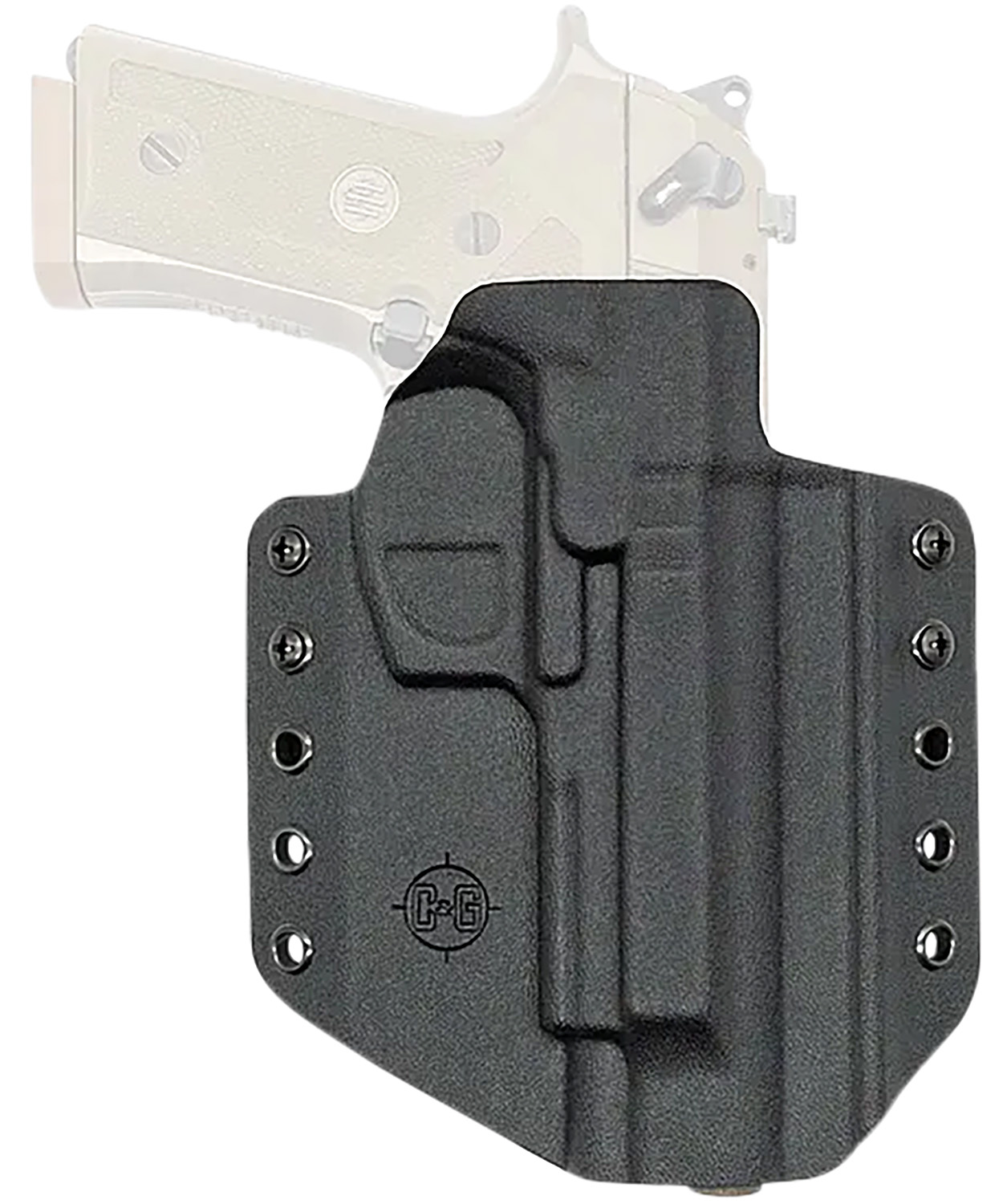 C&G Holsters Covert OWB Kydex Belt Loop Holster for Beretta M9A3/M9A4 (Right-Hand, Black)