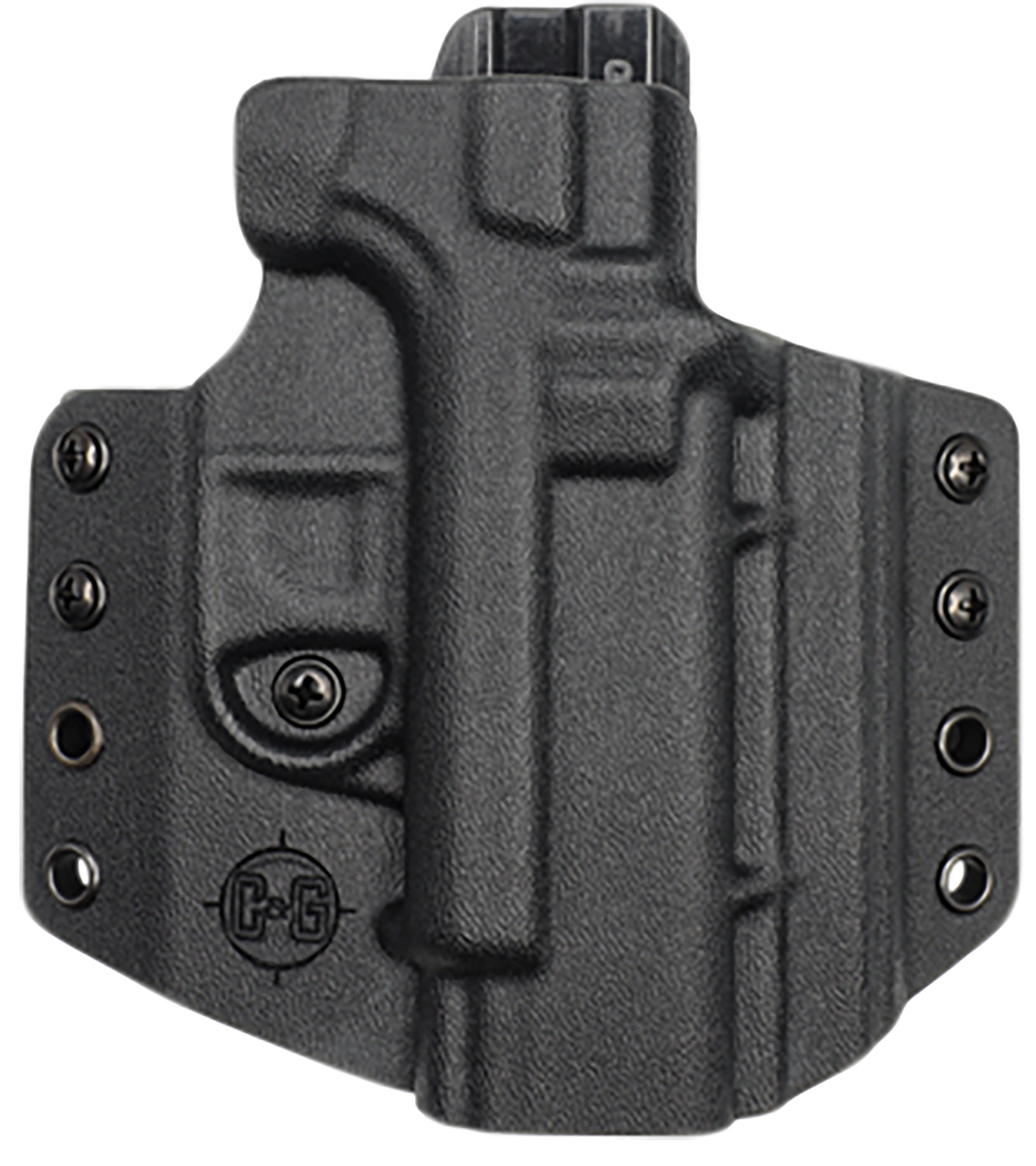 C&G Holsters Covert OWB Glock 19/23/45 Belt-Loop Black Kydex Holster