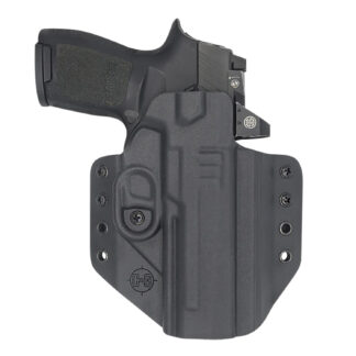 C&G Holsters 0280100 Covert OWB Black Kydex Belt Loop Fits Sig P320 M17/X5 Right Hand