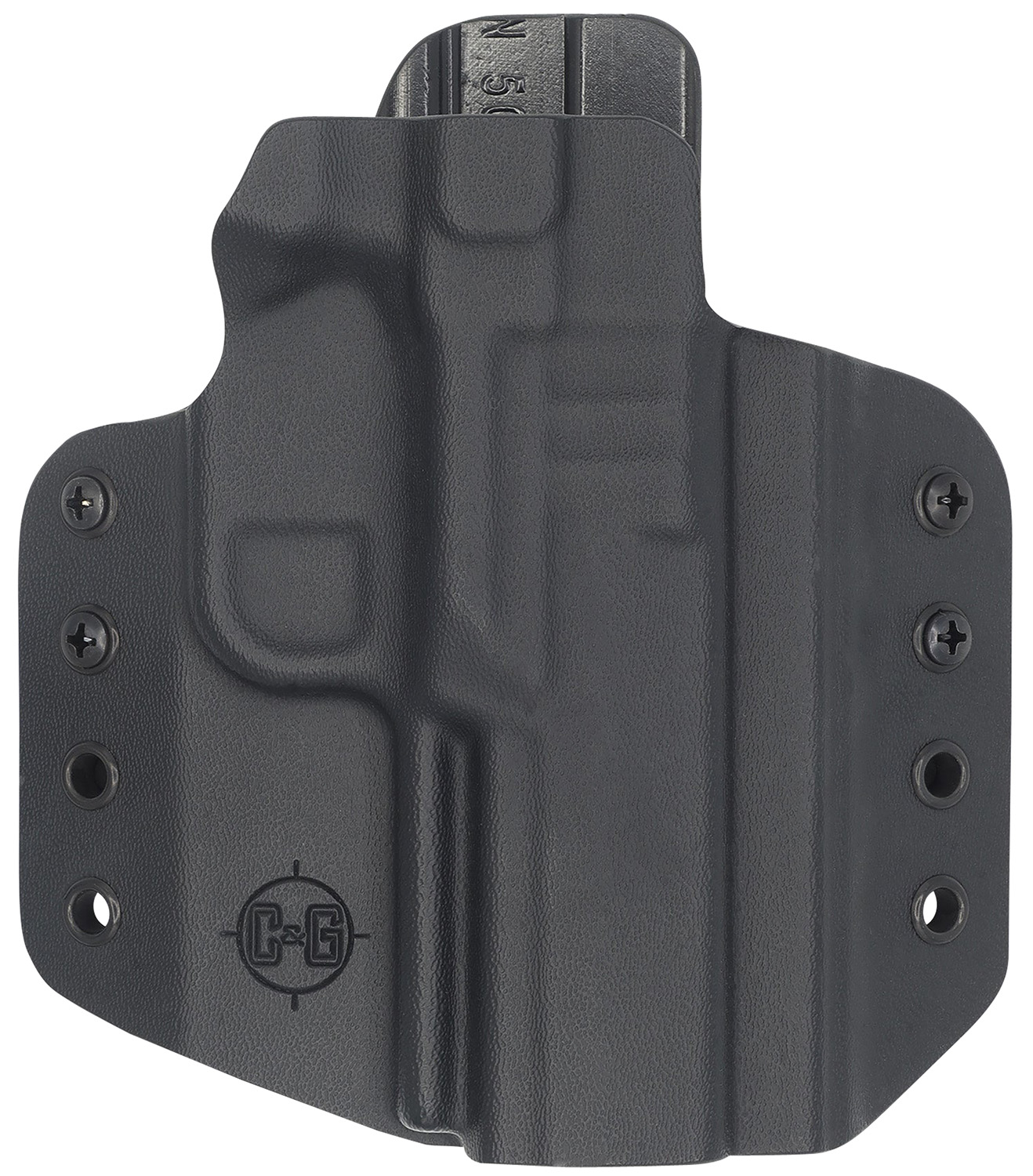 C&G Holsters Covert OWB Kydex Belt Loop Holster, Black, Right Hand, FN 509/T