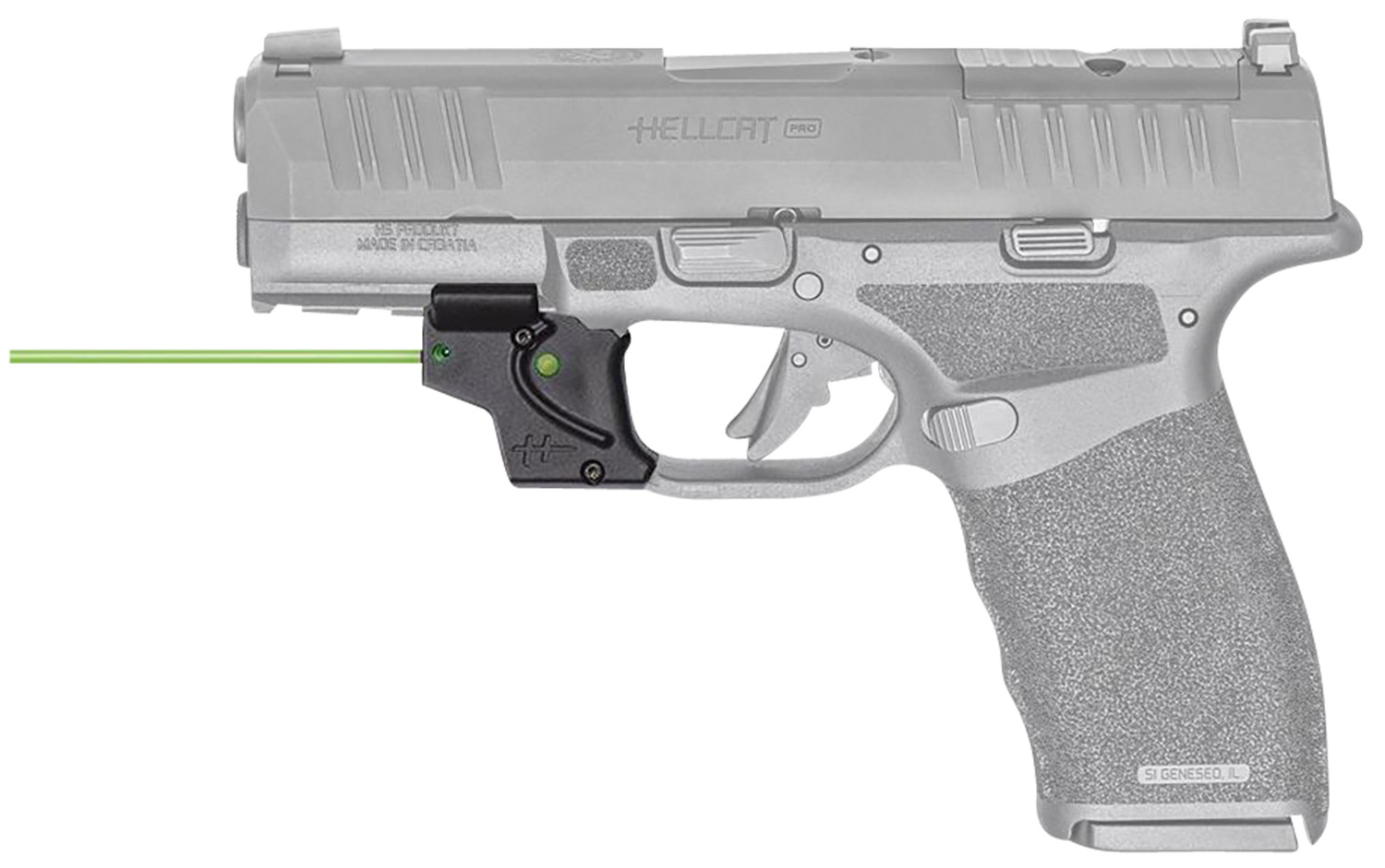 Viridian E-Series Green Laser Sight, Trigger Guard Mount, for Springfield Hellcat Pro