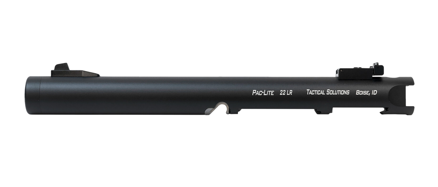 Tactical Solutions PLIV6TEMBNF Pac-Lite Barrel & Receiver 22 LR 6" Threaded Black Anodized Fits Ruger 22/45/Mark IV/Mark II/Mark IV 22/45