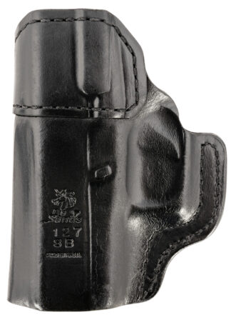 DeSantis Inside Heat IWB Holster, Belt Clip, Black Saddle Leather, Fits Glock 43/43X, Right Hand