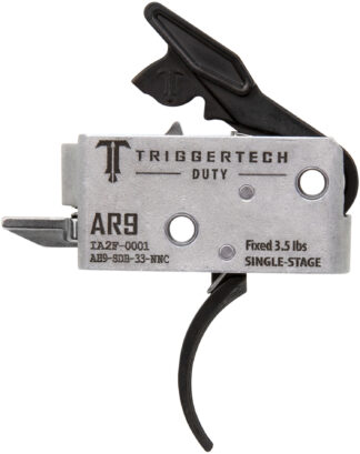 TriggerTech AH9SDB33NNC Duty  Curved Trigger Single-Stage 3.50 lbs Draw Weight Fits AR-9