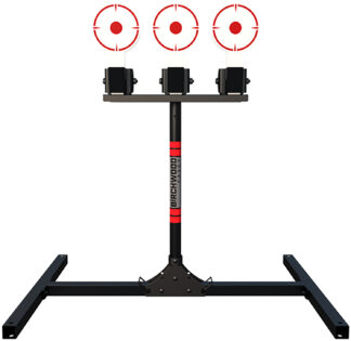 Birchwood Casey 3TPR 3 Spring Loaded Self Resetting Plate Targets, 6 in Diameter, Standing AR500