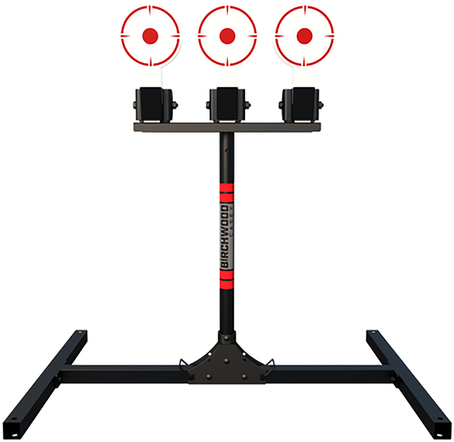 Birchwood Casey 3TPR 3 Spring Loaded Self Resetting Plate Targets, 6 in Diameter, Standing AR500