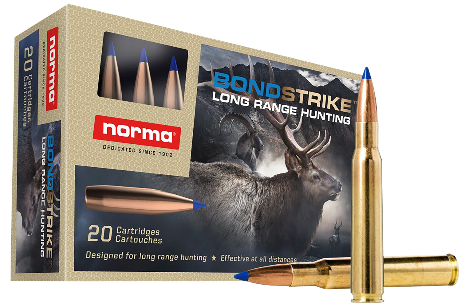 Norma 30-06 Springfield Bondstrike Extreme 180 gr Bonded Polymer Tip Rifle Ammo, 20 Rounds