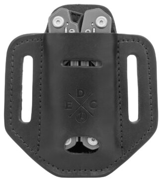 1791 Gunleather Easy Slide Solo EDC Heavy Duty Leather Belt Slide Pouch, Black