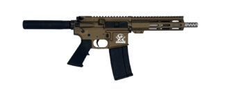 Great Lakes Firearms GL15223SSPBRZ .223 Wylde AR-15 Pistol 7.5 in 30+1 Stainless/Bronze