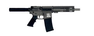Great Lakes GL15223SSPTNG AR-15 Pistol .223 Wylde 7.5 in Stainless Barrel 30+1 Black