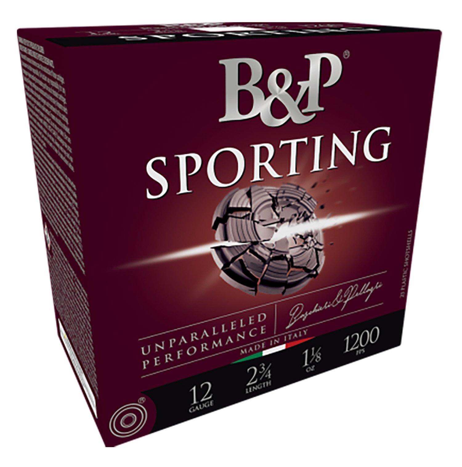 B&P Sporting Clay 12 Gauge 2.75 in #8 1 oz 25-Round Box