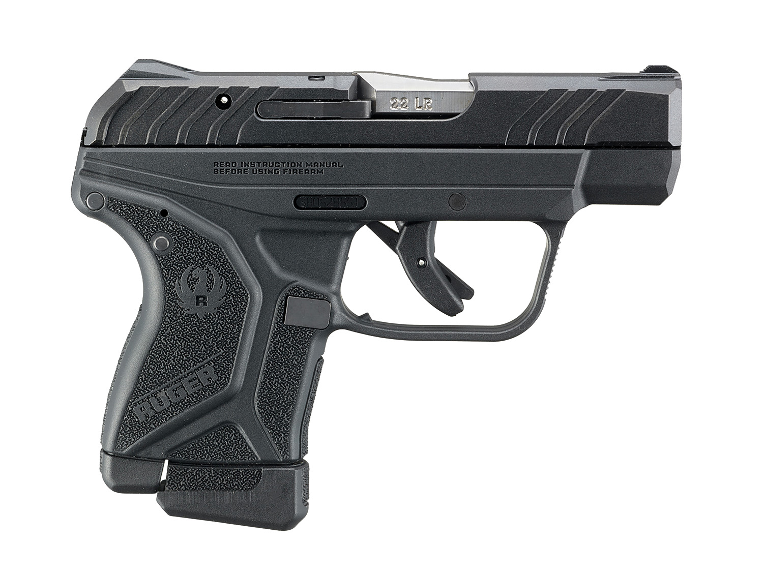 Ruger 13747 LCP II *CA Compliant 22 LR 10+1 2.75" Satin Stainless Barrel, Black Oxide Serrated Slide & Textured Polymer Frame/Grip, Lite Rack System