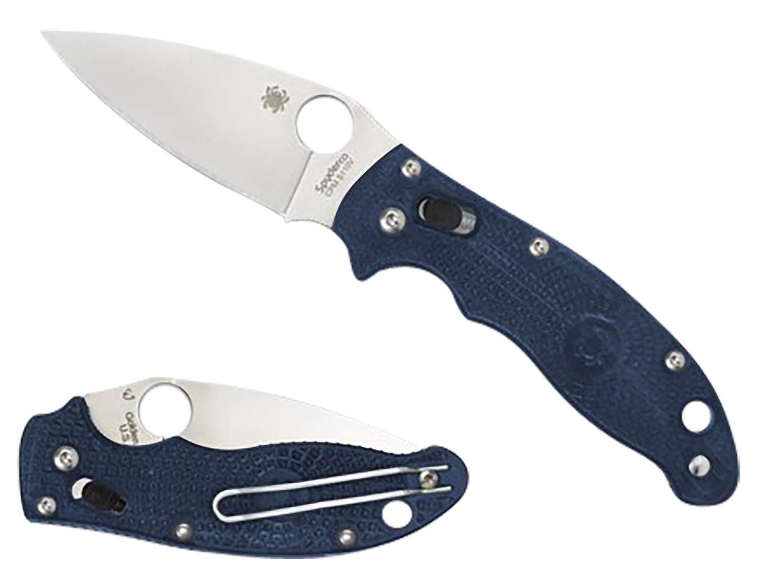 Spyderco Manix 2 Lightweight Folding Knife, 3.37 in CTS BD1 Blade