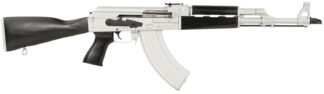 Zastava Arms Usa ZR7762CSB ZPAPM70 7.62x39mm 30+1 16.30" Black Chrome Lined Steel Barrel, Silver Receiver, Black Polymer Handguard, Fixed Dark Walnut Synthetic Stock