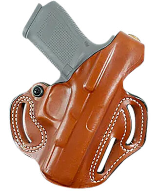 DeSantis Gunhide 001TA0XZ0 Thumb Break Scabbard OWB Tan Leather Belt Slide for Springfield Echelon RH