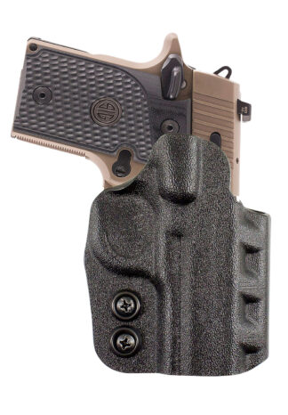 DeSantis Cazzuto Holster OWB Black Kydex Paddle, Right Hand, Fits Glock 19/19 Gen 5/19X/23/32/45