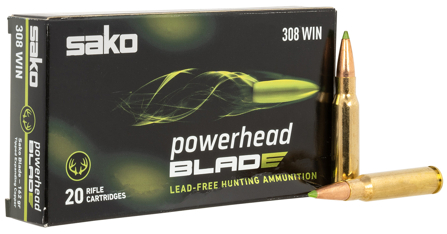 Sako PowerHead Blade 162gr Precision Rifle Ammunition, 20 Rounds Per Box