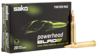 Sako JASPHB7MMRM 7mm 140 gr PowerHead Blade Ammo, 20 Rounds