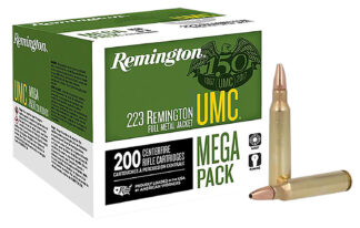 Remington UMC .223 Rem/5.56 NATO 45 gr Jacketed Hollow Point Ammo, 200 Rounds