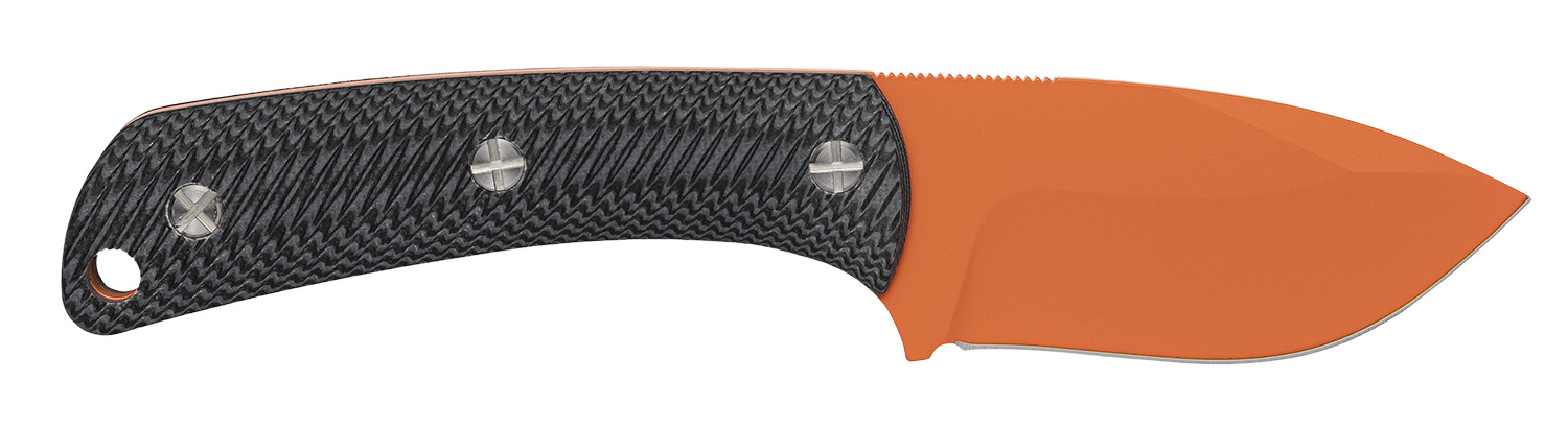 Browning Back Country 3220499B 2.75" Fixed Deep Belly Skinner Knife, D2 Steel Blade, Black G10