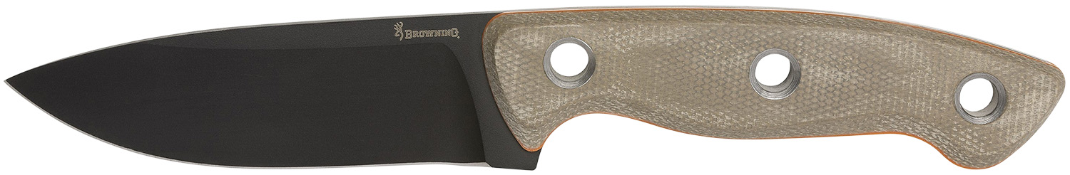 Browning Desolation 3.75 in Fixed Blade Knife, 440C SS, Black Powder Coat