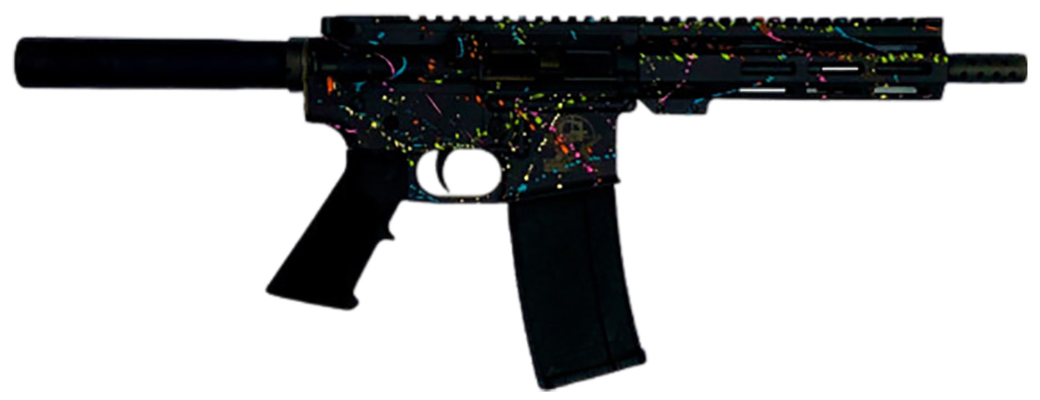 Great Lakes GL15 Splatter Semi-Auto .223 Wylde 7.5" Pistol 30+1 Black