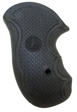 Pachmayr Diamond Pro Grip Black Rubber Diamond Checkering with Finger Grooves for Ruger SP101
