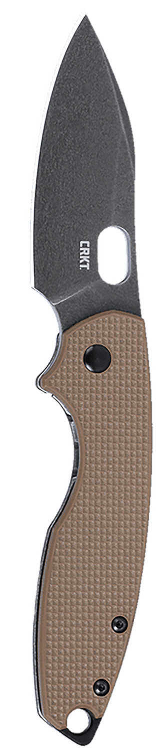 CRKT Pilar III 2.97 in D2 Spear Point Folding Knife, Earth Brown G10 Handle