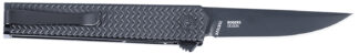 CRKT CEO Microflipper 2.36 in Folding Knife, D2 Steel Drop Point, Black Textured Aluminum Handle