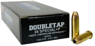 Double Tap 38SP148CE .38 Special 148 gr Controlled Expansion JHP, 20 Rounds