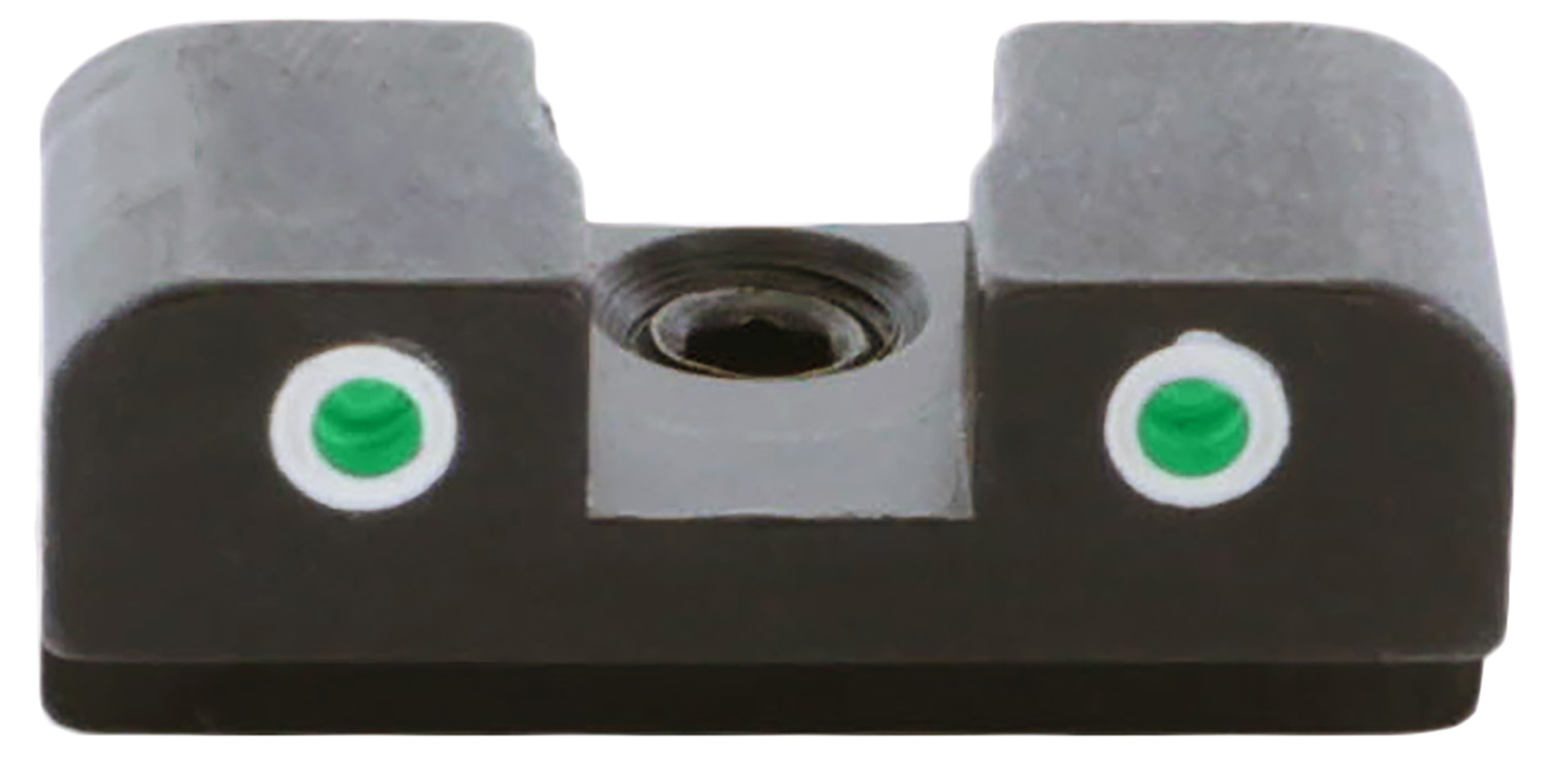 Ameriglo XD191R Tritium Rear Sight, Green Tritium White Outline, Black Frame
